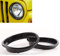 Wrangler TJ 1999–2006 Scheinwerfer-Halterungen, schwarz, links und rechts
