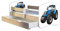Kinderbett Jugendbett mit einer Schublade und Matratze Sonoma mit Rausfallschutz Lattenrost ACMA II 140x70 160x80 180x80 (42 Traktor, 180x80 + Bettkasten)