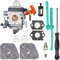 Carkio Guarnizione Carburatore Filtro Aria Scintilla Hex Socket Kit Ricambio per Stihl FS110R FS130R FS100 KM130R FS130 FS90 KM90R KM90 FS100RX FS110 KM110R HT100 HT101