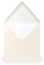 PAPERADO 50 Briefumschläge quadratisch Ivory gerippt Creme - 100 g/m² Kuvert Ohne Fenster 16,4 x 16,4 cm - Hochzeits Umschläge mit Nassklebung spitzer Klappe
