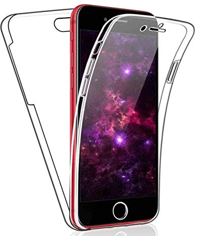 Tumundosmartphone Cover Full Transparent PC +TPU Full Body 360 Für iPhone Se 2020
