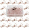 Zoohot Lot de 25 mini pinces à linge en or rose pour bureau et maison