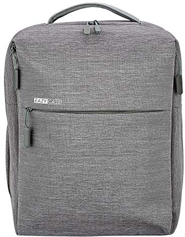 EAZY CASE Rucksack mit Laptopfach bis 15 Zoll, unisex Tagesrucksack, moderner Business Rucksack, modischer Daypack mit 15 Liter Stauraum, wasserdichter Schulrucksack, Bagpack, Hellgrau, Grau
