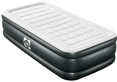 Sealy Tritech 18 Inflatable Air Mattress Bed with Built-in Pump, Storage Bag, and Repair Patch, for Indoor and Outdoor Use, Twin