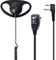 TechSide Auricolare Avvolgente forma D microfono PTT a 2 pin Midland | Per Radio ricetrasmittenti | Compatibile con G7 pro G8 G9 pro M24 plus M48 M99 G6 XT G7 XTR | Vigilanza Sicurezza TV Riprese