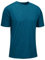KEFITEVD Sport Tshirts Herren Funktionsshirt Atmungsaktiv Tennis Shirt Laufshirt Stretch Gym Trainingsshirt Pfauenblau XL