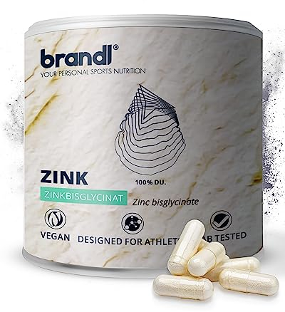 Zink Kapseln mit hochdosierten 25mg | Tabletten mit hoher Bioverfügbarkeit für Sportler by brandl® | XL 120 Stück