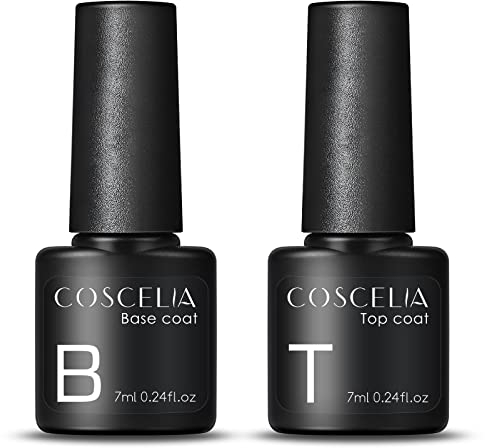 Coscelia Top Base Coat Base Coat Top Coat mit Top Coat UV-Gel-Nagellack