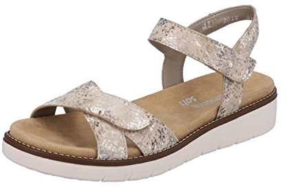 Remonte Femme D2049 Sandale, Beige métallisé 62, 41 EU