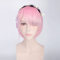 Anime Coser Wig Re: Life in Another World Cosplay Wig by Ram Ram Ram Null Ram for Women Short Straight Pink Blue Wig and Headware (Color : Ram Wig and Headware)