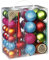 Weihnachtskugeln Kunststoff 4cm-6cm 39er Set mit Christbaumspitze Christbaumkugeln (Mille Fiori)