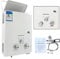 ECUTEE LPG Calentador de agua de gas propano (6 L, 12 kW, portátil, sin depósito, con cabezal de ducha, kit de cabinas de velero para casas pequeñas, cabinas de velero, campamentos