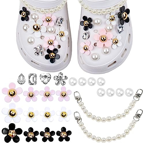 DKDDSSS 26 Stück Schuh Charms, Blumen-anhänger Für Croc, Süße Schuh anhänger für Schuhe, Schuhanhänger Armbandanhänger, Clog-Dekor für Bands Bracelet, Schuh-Charm für Kinder Erwachsene