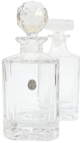 Scottish Sporran Cut Crystal Glass Decanter & Golf Ball Style Stopper 721