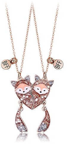 Ozmw Amitié Pendentif Collier Ensemble, Meilleur Ami Cadeau D'anniversaire collier bff