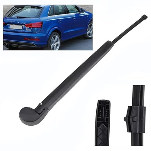 ZELLYA Wischerarm Hinten Scheibenwischer Wischer Set, für Audi Q3 MK1 2011-2017 Scheibenwischerarm Blatt Austausch Kunststoff Schwarz