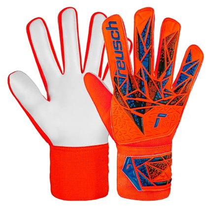 Reusch Torwarthandschuhe Kinder Jugendliche | robuster Grip, optimale Passform & Stabilität | für Training & Spiel | Kunstrasen, Naturrasen & Hartplatz | Größe 3-8 | Attrakt Starter Solid Junior | optimale Passform, für Training & Spiel, für Kunstrasen, Naturrasen & Hartplatz, Größe 3-8, Attrakt Starter Solid Junior