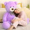 MorisMos Orso Peluche Gigante 180cm Viola, XXXL Giganti Orsacchiotto Peluche Orsetto Grande Morbido Kawaii, Carino Regalo San Valentino per Donna Fidanzata Bambini Ragazza Compleanno Decorazioni