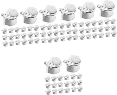Homoyoyo 80 Stk Regalhalterung Aus Glas Kreisspiegel Wandmontiertes Regal Quadratische Regale Spiegelhalterung Spiegelaufhänger-clips Verstellbarer Einlegeboden Runde Spiegel Zinklegierung