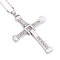 KEERSONG Fast and Furious Dominic Toretto Vin Diesel Gleiche Halskette 925 Sterling Silber Kreuz Halskette Geschenk for Männer Frauen Damen Mädchen Jungen(50CM(20INS),22G(for Boys))
