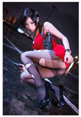 CSESTCGN Poster Resident Evil Ada Wong, Leinwandposter, Wandkunst, Dekordruck, Gemälde für Wohnzimmer, Schlafzimmer, Dekoration, 30 x 45 cm