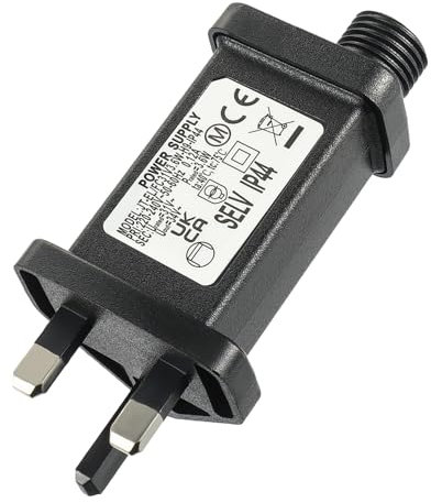 SIGANDG 31V 3.6W Transformer Plug IP44 Power Supply Adapter with 8 Lighting Modes, Timer and Memory Function for Christmas Tree Lights, Icicle Lights, Fairy Lights, Colourful Lights, Flashing Lights