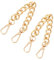 Hariendny 20 cm Schlüsselanhänger, 2 Stuck Brieftasche Kette, Gold Langer Schlüsselanhänger, SchlüSselkette mit Karabiner, SchlüSselanhäNger Kette, Kette mit Karabinerhaken