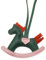 DNMH Cheval De Troie Porte-Clés Porte Clef Mignon Porte-Clés En Forme Mignon En Cuir Fait À La Main Pour La Famille Proches Et Les Amis（Vert）