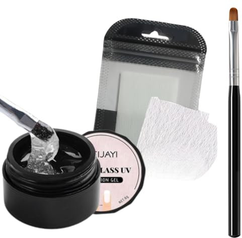 Nail Repair Kit For Broken Natural Nails - Nail Glue For Broken Nail Set - Fibreglass Repair Kit Nail Extension - Broken Nail Repair Nail Hardener Quick Builder Gel Nail Glue Nail Extensions