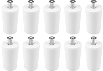 8 Stück 40 mm Rollladen-Puffer-Stopper, praktische PVC-Fenster-Rollo-Stopper mit Befestigungsschrauben und Befestigungsschrauben