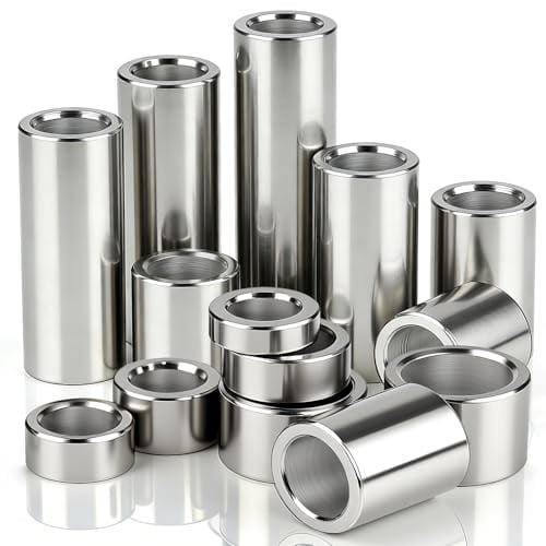 qjuwhua 6 Stück Distanzhülsen 10mm IDx14mm ODx20mm L Abstandshalter Edelstahl 304 Runde Abstandshülsen ohne Innengewinde Säulen für Schrauben M10 für Bauwesen Andere Mechanische Lndustrien