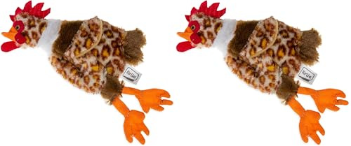 Karlie Plüschspielzeug Flatinos Huhn L: 25 cm (Packung mit 2)