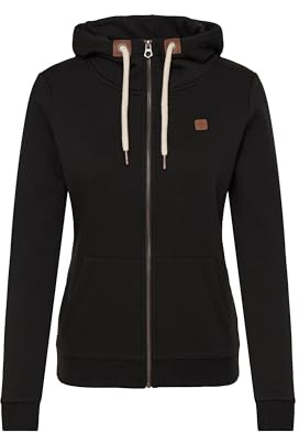 OXMO OXVicky Damen Sweatjacke Kapuzenjacke Hoodie mit Kapuze