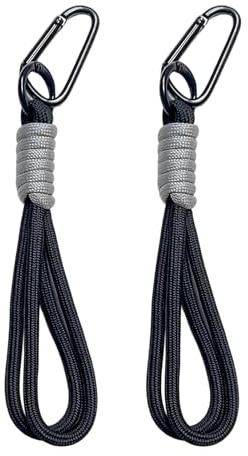 ZEBKEL 2 Ganci Passeggino Nero, Supporto Borsa Universale per Passeggino, Carrozzina & Sedia a Rotelle