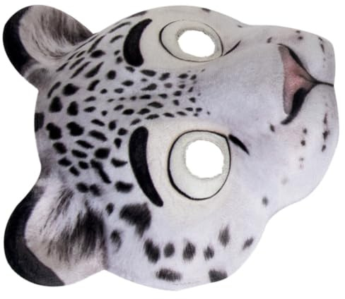 Schneeleoparden Gesichtsmaske aus Eva, Verkleidungsmaske für Erwachsene | Cosplay Kostüm Requisiten, Party Cosplay Requisite, Einzigartige Maske für Halloween Feier