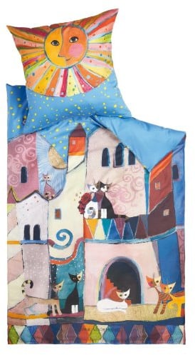 Rosina Wachtmeister Bettwäsche Little Town 135x200 cm + 80x80 cm