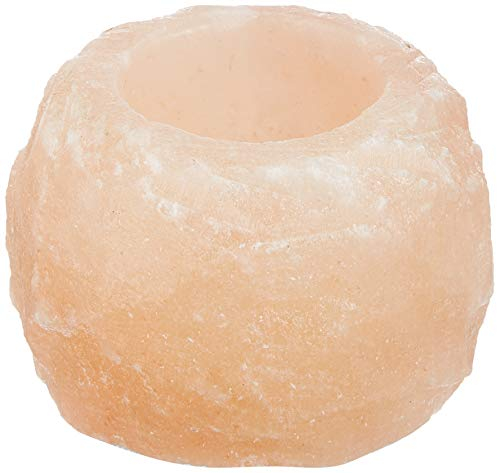 Himalaya Salt Dreams Teelichthalter Gonna, Cristallo, Colore: Arancione, ca. 400 g