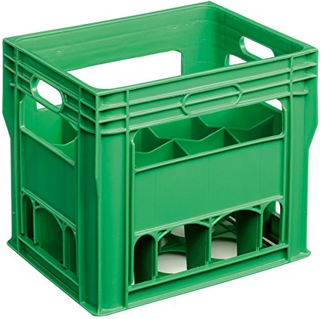 Solent Plastics 12 Compartment 750ml Wine Bottle Plastic Stacking Bottle Crate - Perfect for Wine, Beer, Recycling, Home Brew etc.