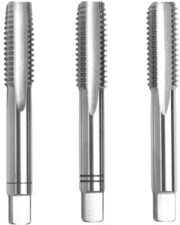 PROFI Gewindebohrer M7 Satz HSSG 3 teilig, Gewindeschneider | Vor-, Mittel- und Fertigschneider | Handgewindebohrer Satz Metrisch M7…