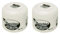 Black & White Pomade Haarwachs – Normaler Halt 50 ml x 2