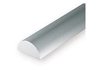 Evergreen Styrene Half Round 1.5mm Dia (0.060)