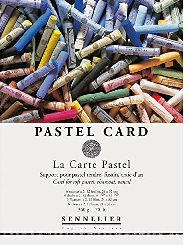 Sennelier La Carte - Bloc de colores pastel, 9 x 12 pulgadas, multicolor