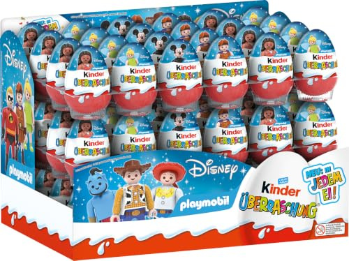 Kinder Überraschung Classic-Ei – Überraschungsei mit feiner Schokoladenschicht und Spielzeug – Design und Promotion können variieren – 72 Ü-Eier à 20 g