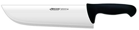 Arcos Cuchillo Carnicero Cleaver. Hoja Acero Inoxidable 12. Mango Negro Polipropileno. Plateado.istema Identificación Color. 7''.ervicio Pesado. Serie 2900. Color Negro