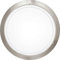 EGLO Deckenlampe Planet 1, 1 flammige Wandleuchte, Deckenleuchte aus Metall in Silber und Glas in Weiß lackiert, E27 Fassung