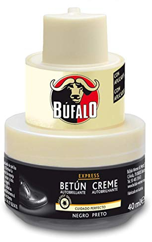 Búfalo Tarro Autobrillante 2 en 1, Negro - 40 ml