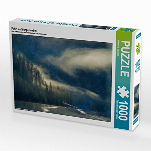 CALVENDO Puzzle Fahrt im Morgennebel | 1000 Teile Lege-Größe 64 x 48 cm Foto-Puzzle für glückliche Stunden