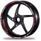 PROFILETEC.COM FELGENRANDAUFKLEBER passend für Honda CB 650 F oder CBR 650 F Moto GP Style Felgenaufkleber (Motiv 2V)
