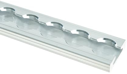 LOADCARE 1 x imité Rail de forme plane, rail d'arrimage, 20 mm Diamètre du trou, 1 m, Blank