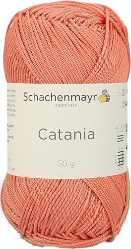 Schachenmayr 9801210-00427 Catania Strickgarn aus Baumwolle, Cotton, Scampi, 11,5 x 5,2 x 6 cm, 125 Meter